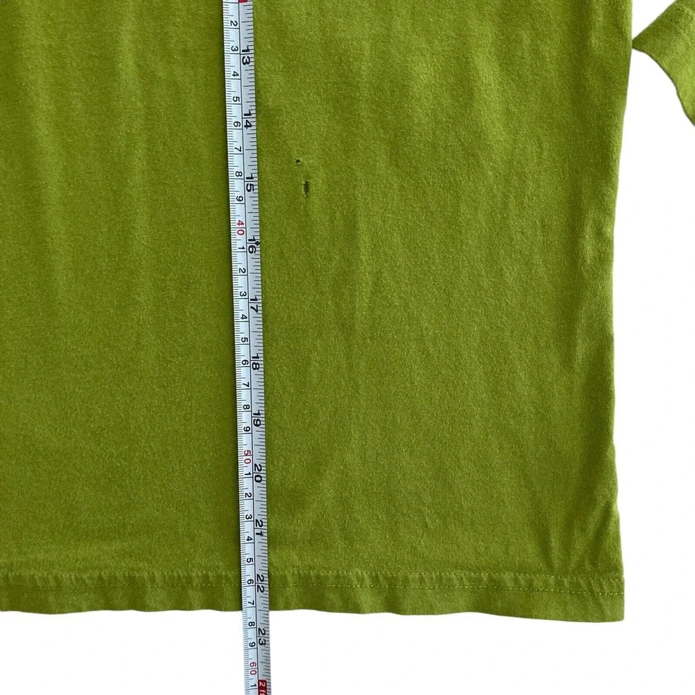 Place‎ T-Shirt Boys Large 10/12 Long Sleeve Tee Green Funny Face Monster Drawing